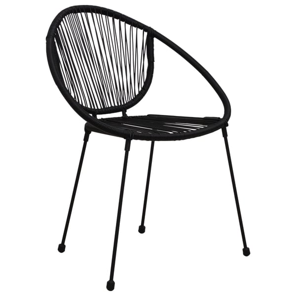 vidaXL havestole 2 stk. polyrattan sort