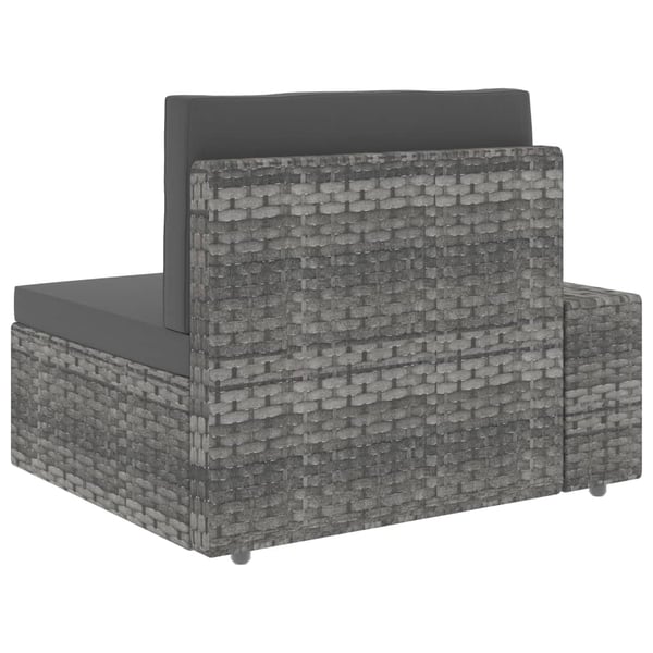vidaXL Soffa 2-sits konstrotting grå