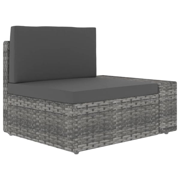 vidaXL Soffa 2-sits konstrotting grå
