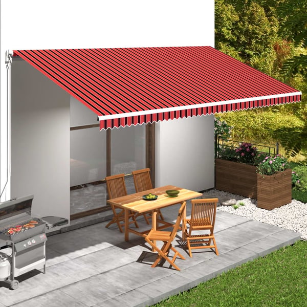 vidaXL Markiseduk oransje og brun 600x300 cm