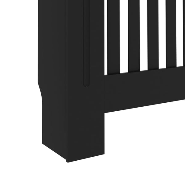 vidaXL radiatorskjuler 172x19x81,5 cm konstrueret træ sort