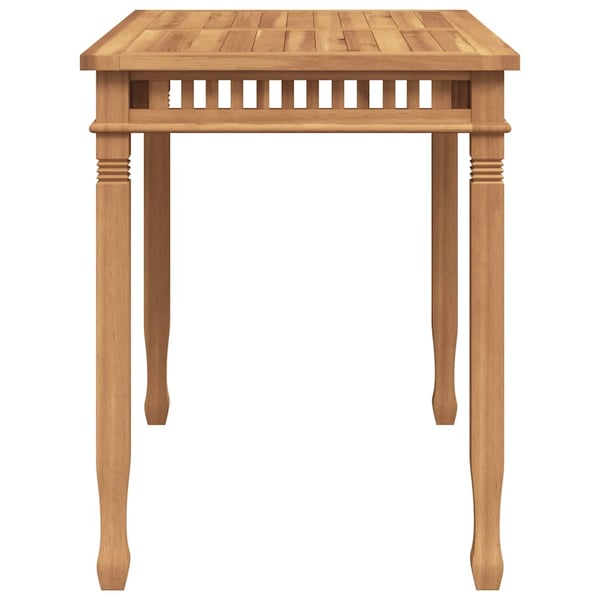 vidaXL Spisebord til hage 120x65x80 cm heltre teak