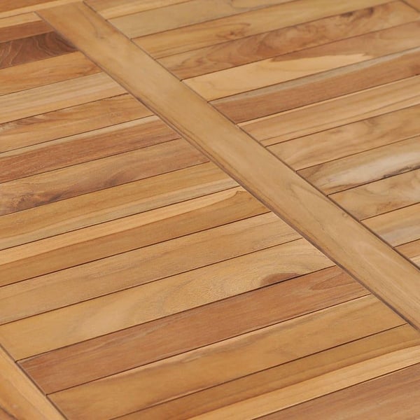 vidaXL havebord 80x80x80 cm massivt teaktræ