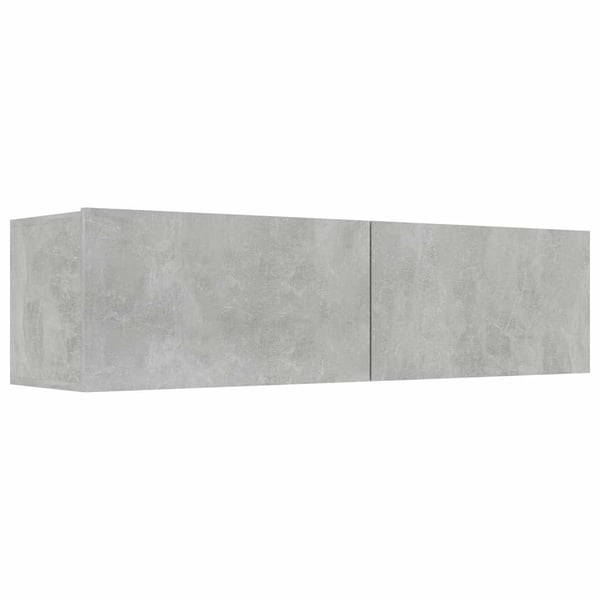 vidaXL TV-taso betoninharmaa 120x30x30 cm tekninen puu