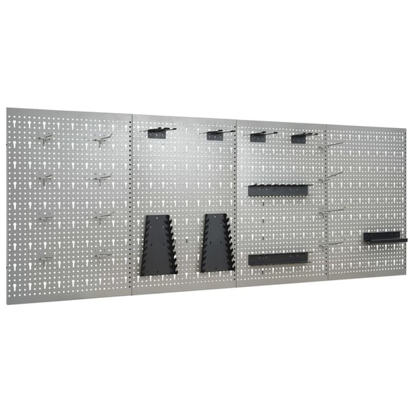 vidaXL Verktøytavler for vegg 4 stk 40x58 cm stål