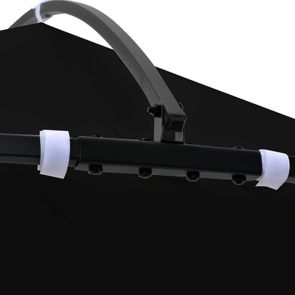 vidaXL pavillon rund 300x290 cm rund antracitgrå