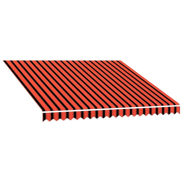 vidaXL markisedug 300x250 cm kanvas orange og brun