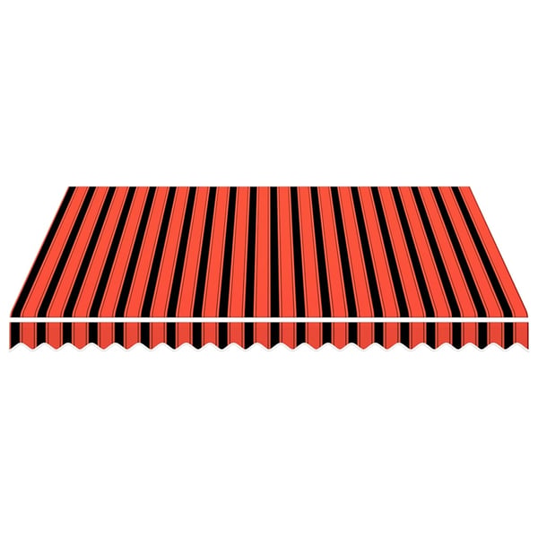 vidaXL markisedug 300x250 cm kanvas orange og brun