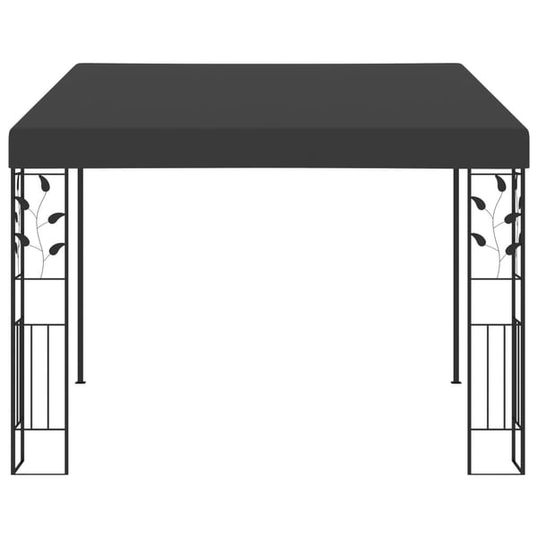 vidaXL Veggmontert paviljong 3x3x2,5 m antrasitt
