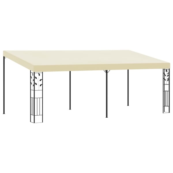 vidaXL Veggmontert paviljong 6x3x2,5 m kremhvit