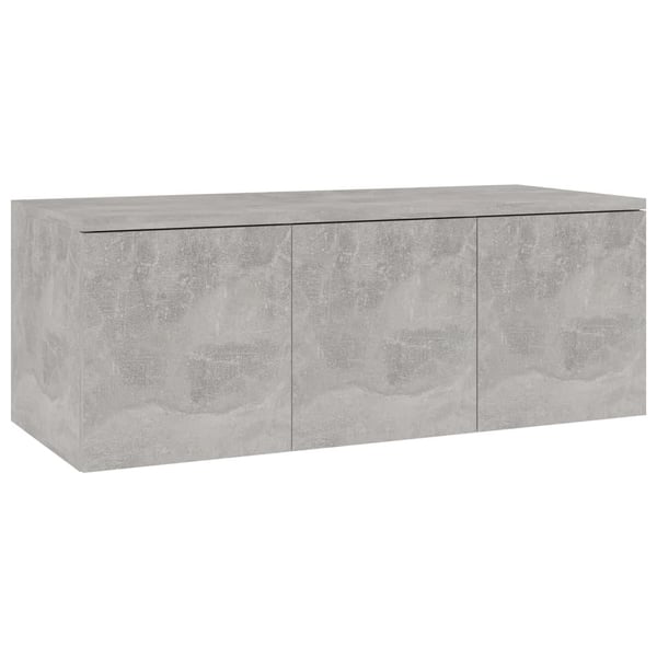 vidaXL TV-benk betonggrå 80x34x30 cm konstruert tre