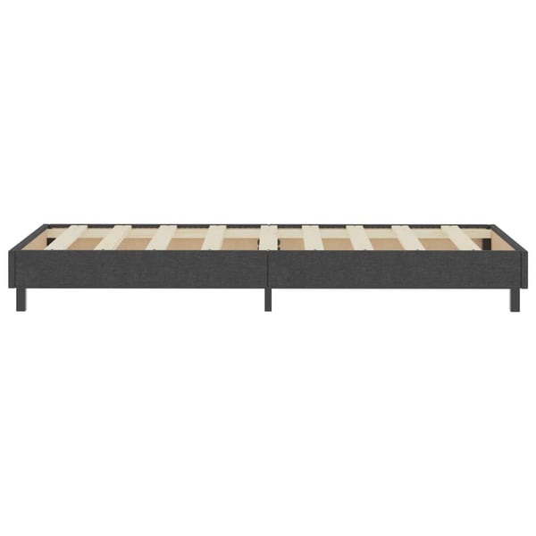 vidaXL seng med boxmadras 100x200 cm stof mørkegrå