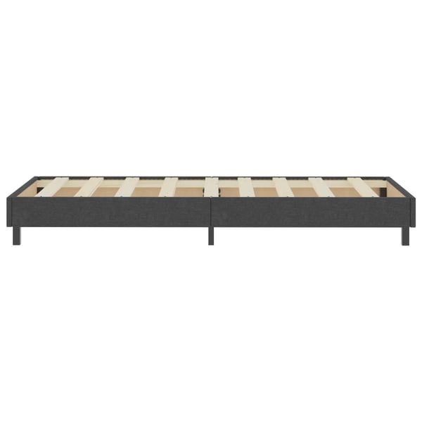 vidaXL sengestel til boxmadras 90x200 cm stof grå change1