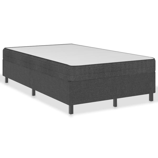 vidaXL sengestel til boxmadras 120x200 cm stof grå change1