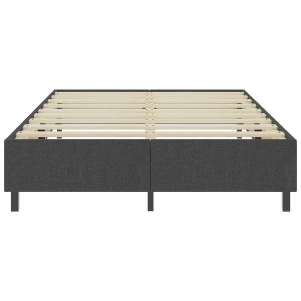 vidaXL seng med boxmadras 180x200 cm stof mørkegrå