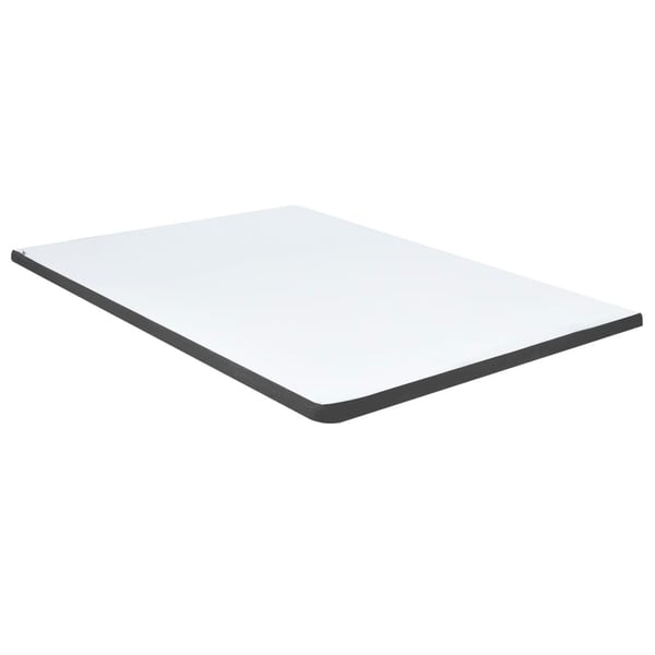 vidaXL seng med boxmadras 140x200 cm stof mørkegrå