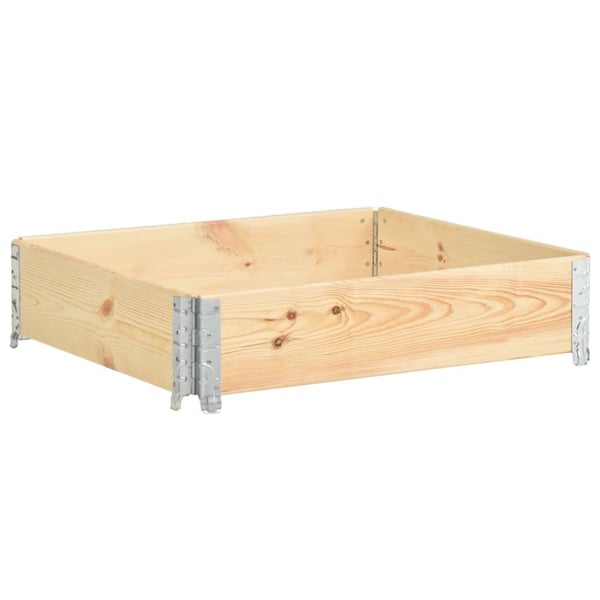 vidaXL Høybed 100x100 cm heltre furu