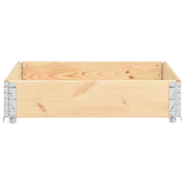vidaXL højbed 100x100 cm massivt fyrretræ