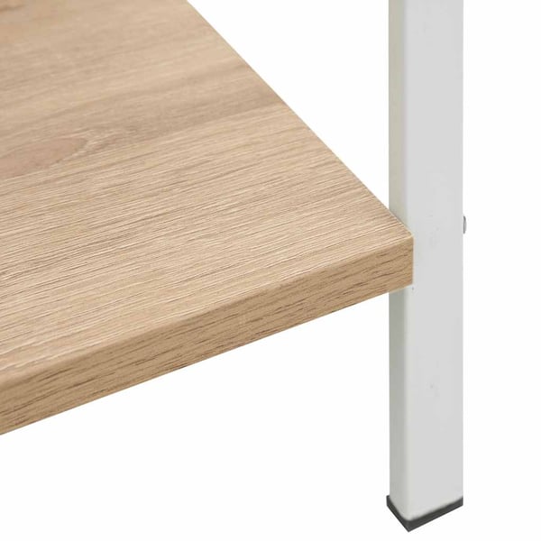 vidaXL Bogreol/reol 60x27,6x124,5 cm 4 hylder konstrueret træ egetræsfarve change