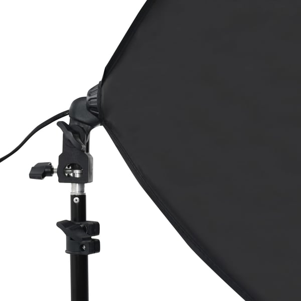 vidaXL Fotostudiosett med softbokslys og bakgrunn