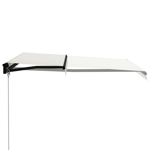 vidaXL Manuell uttrekkbar markise 300x250 cm kremhvit
