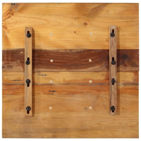 vidaXL Firkantet bordplate 60x60 cm 15-16 mm gjenvunnet heltre