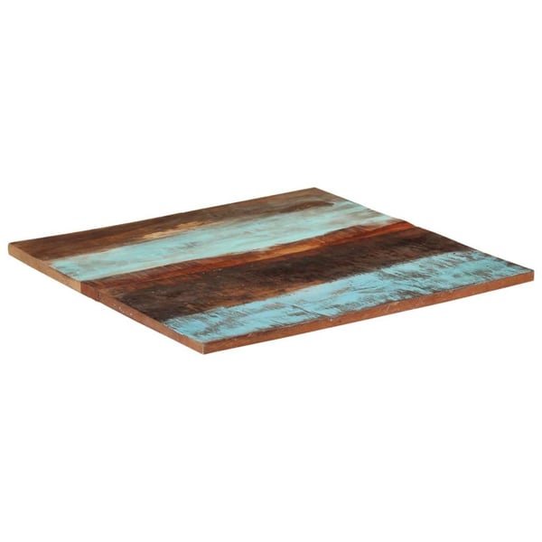 vidaXL Firkantet bordplate 80x80 cm 25-27 mm gjenvunnet heltre