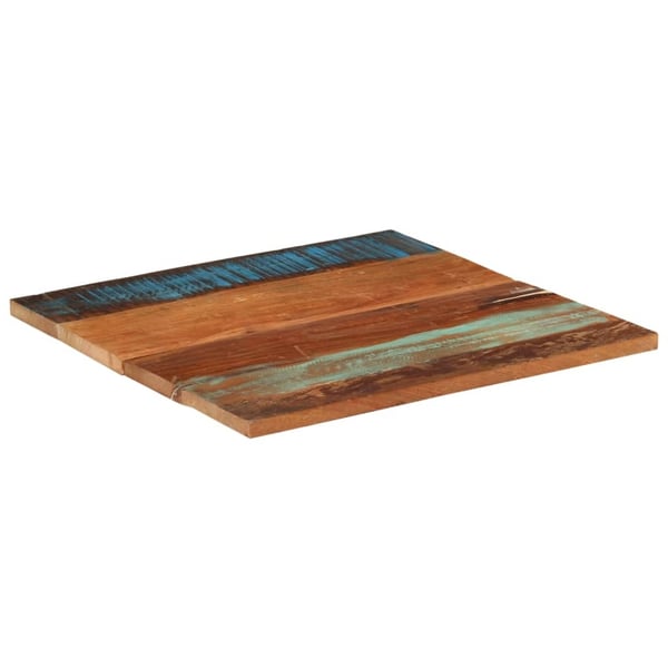 vidaXL Firkantet bordplate 70x70 cm 25-27 mm gjenvunnet heltre