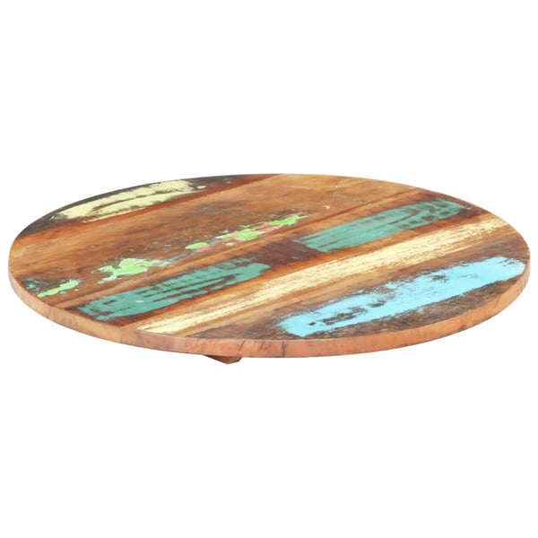 vidaXL Rund bordplate 40 cm 25-27 mm gjenvunnet heltre