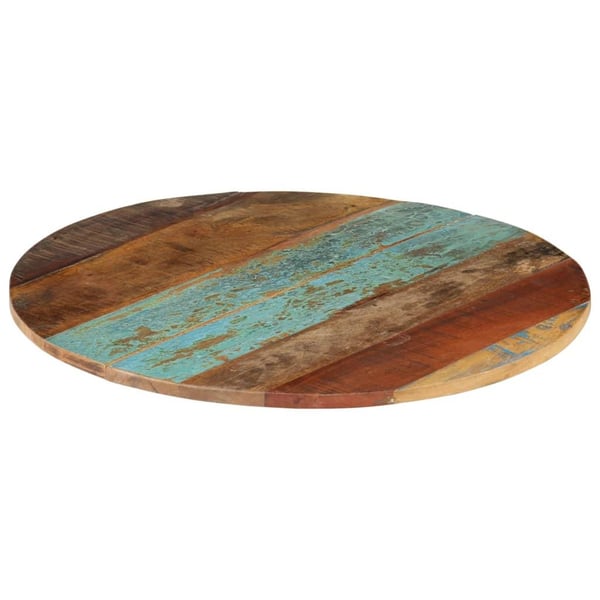vidaXL Rund bordplate 60 cm 15-16 mm gjenvunnet heltre