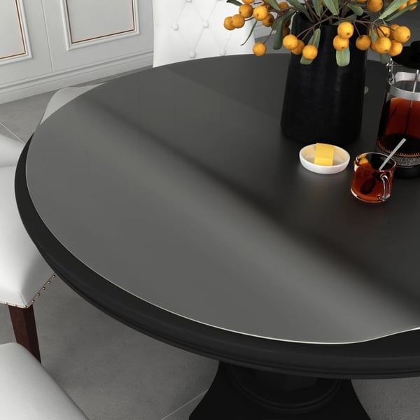vidaXL Pöytäsuoja matta Ø 100 cm 1,6 mm PVC