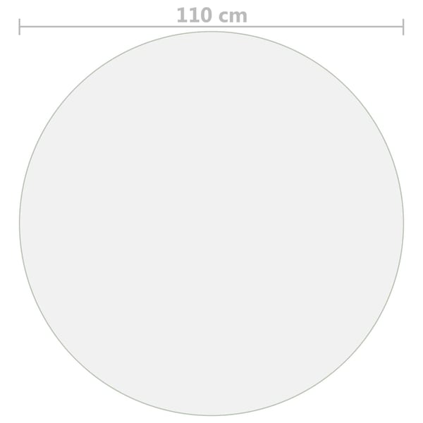 vidaXL Pöytäsuoja läpinäkyvä Ø 110 cm 1,6 mm PVC