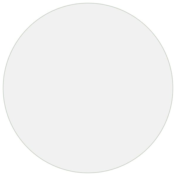 vidaXL bordbeskytter Ø 100 cm 1,6 mm PVC transparent