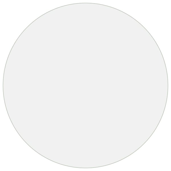 vidaXL Bordbeskytter gjennomsiktig Ø 90 cm 1,6 mm PVC