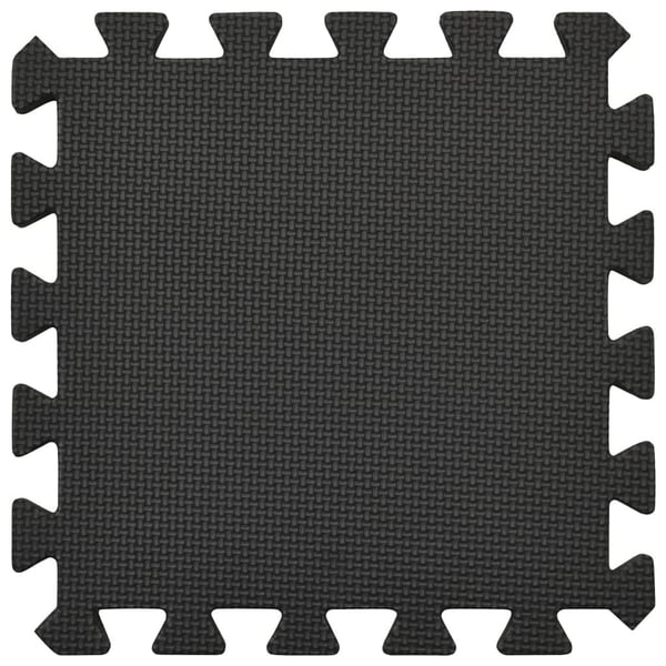 vidaXL gulvmåtter 54 stk. 4,86 ㎡ EVA-skum sort