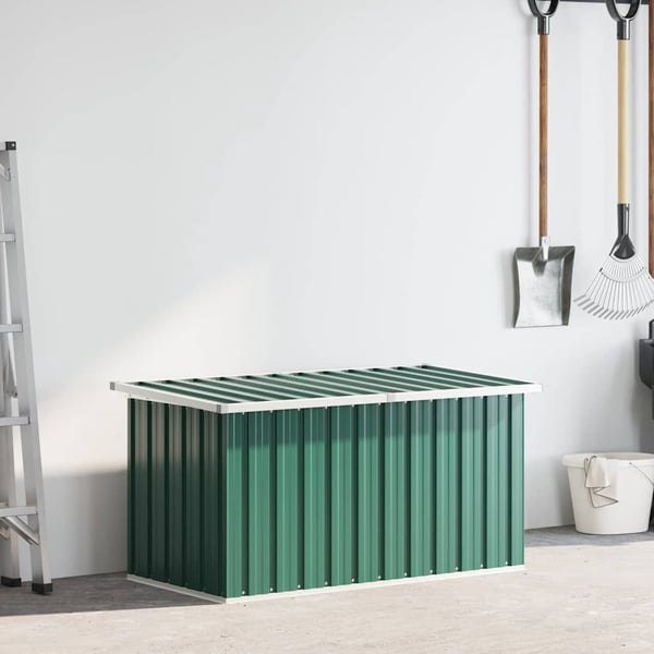 vidaXL Oppbevaringsboks for hagen grønn 129x67x65 cm
