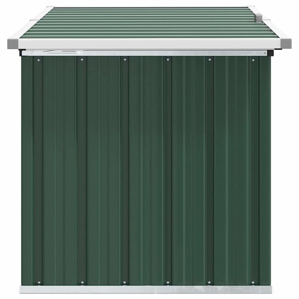 vidaXL Förvaringslåda för trädgården grön 129x67x65 cm
