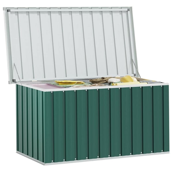 vidaXL Oppbevaringsboks for hagen grønn 129x67x65 cm