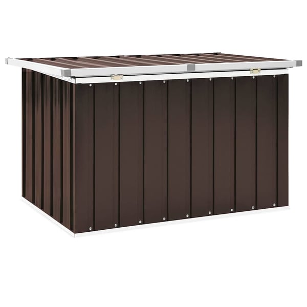 vidaXL opbevaringskasse til haven brun 109x67x65 cm