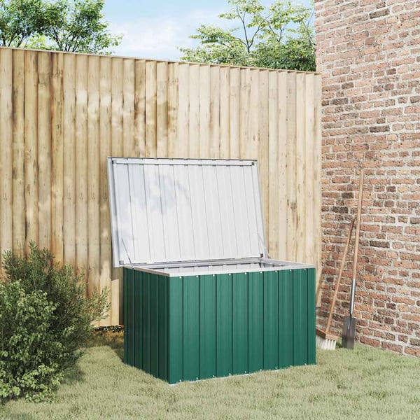 vidaXL Oppbevaringsboks for hagen grønn 109x67x65 cm