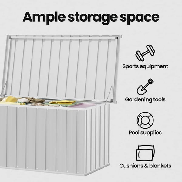 vidaXL Dynbox grå 129x67x65 cm