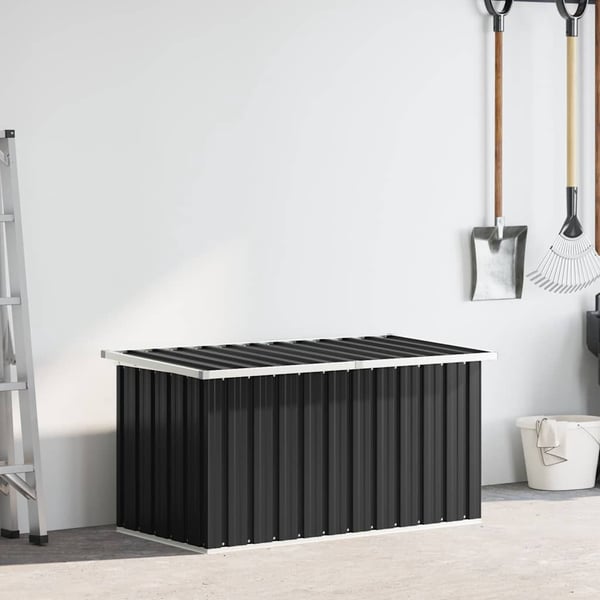 vidaXL hyndeboks 129x67x65 cm antracitgrå