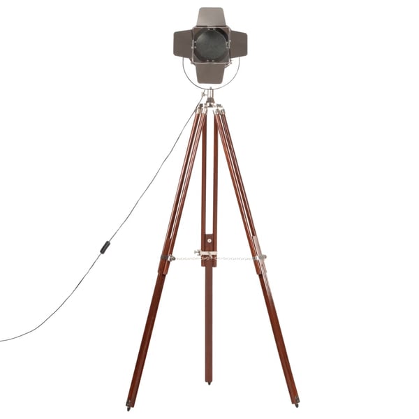 vidaXL Gulvlampe med stativ heltre mango 180 cm