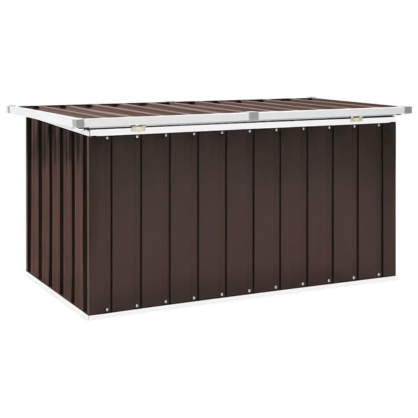 vidaXL Oppbevaringsboks for hagen brun 129x67x65 cm