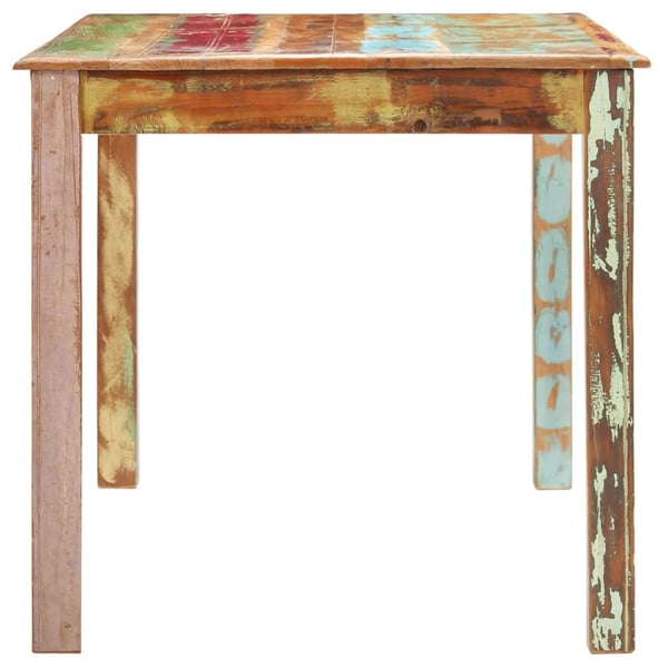 vidaXL spisebord 160x80x76 cm massivt genbrugstræ