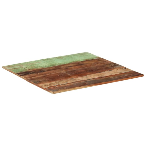 vidaXL Firkantet bordplate 80x80 cm 15-16 mm gjenvunnet heltre