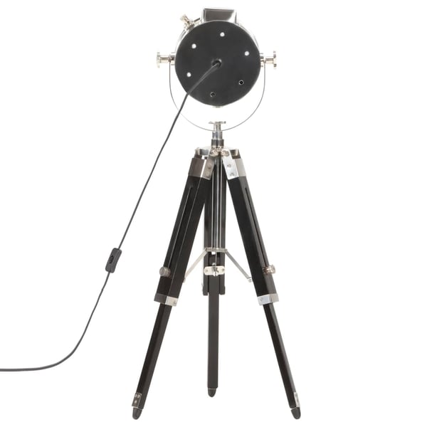 vidaXL Gulvlampe med stativ heltre mango 69 cm svart