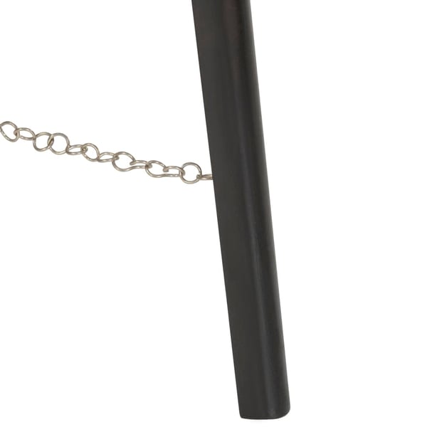 vidaXL Gulvlampe med stativ heltre mango 97 cm svart