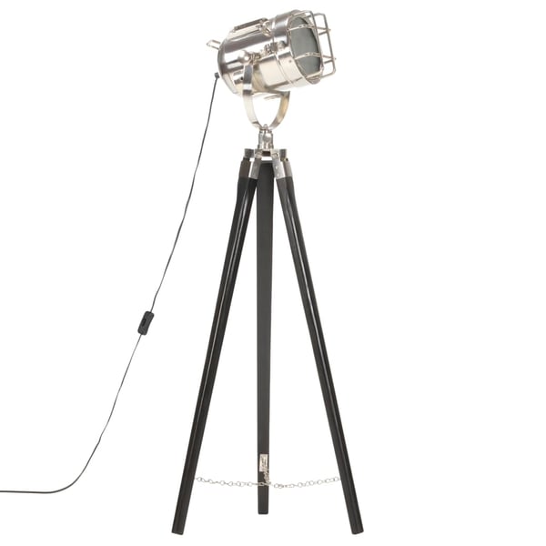 vidaXL Gulvlampe med stativ heltre mango 97 cm svart