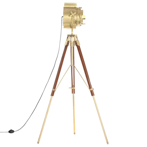 vidaXL Gulvlampe med stativ heltre mango 193 cm
